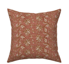 Load image into Gallery viewer, Terracotta Trellis Linen Cushion